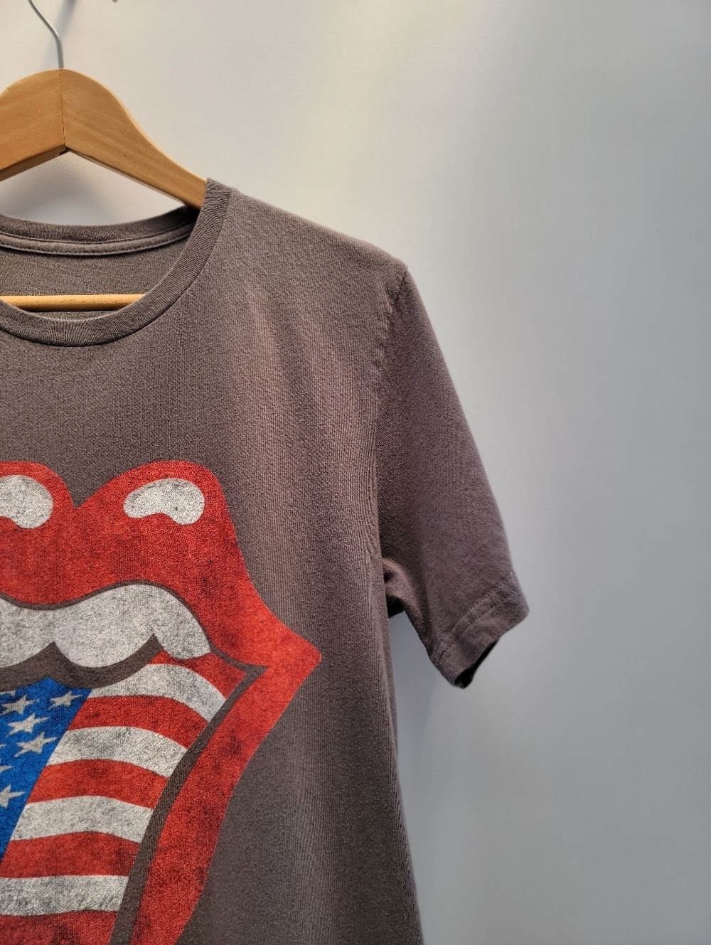 Rolling Stones 2021 No Filter Tour T-Shirt Medium Unisex Gray Flag Festival Boho - Picture 3 of 11